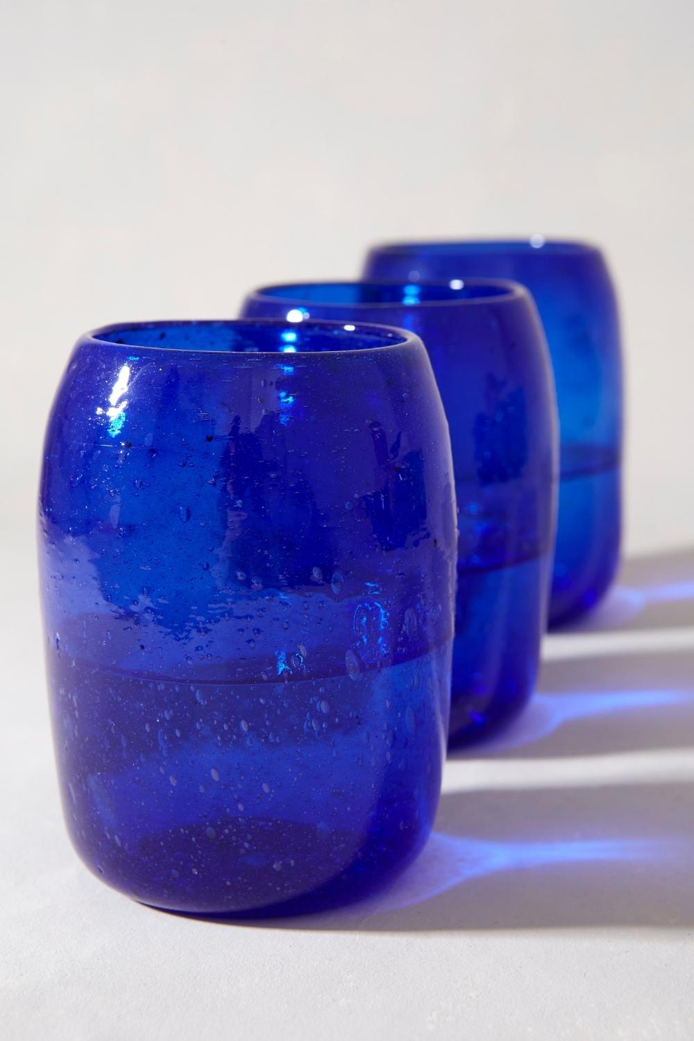 Handblown Herati Glasses - Lapis – Artisan & Fox