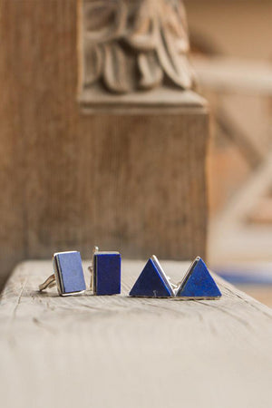 Artisan & Fox - Jewellery - Duo Set - Lapis Lazuli Cufflinks - Handcrafted in Afghanistan