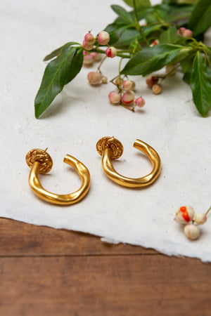 Artisan & Fox - Jewellery - Dhokre Bold Hoops - Crafted in Nepal