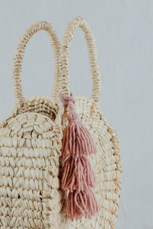 Artisan & Fox - Clutches & Bags - CIRCULO Handwoven Palm Bag in Petite - Handcrafted in Mexico