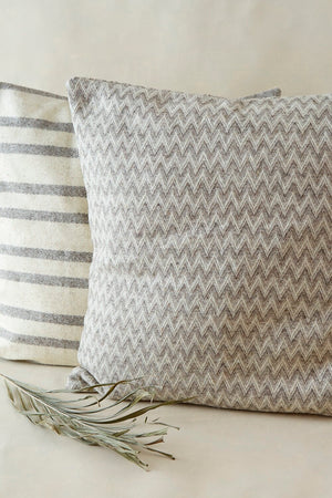 Artisan & Fox - Home Goods - Chevron Shuttle Loom Wool Cushion Cover - Handcrafted in Mexico 