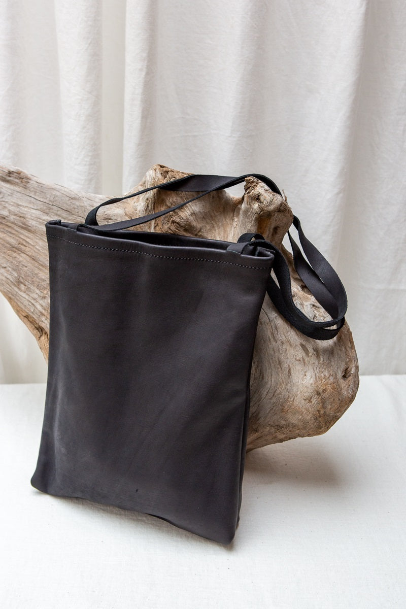 SACH Leather Tote Bag in Black