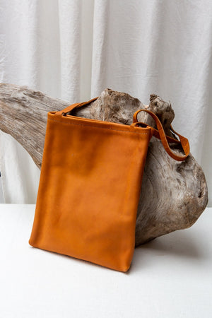 SACH Leather Tote Bag in Tan