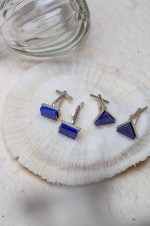 Duo Set - Lapis Lazuli Cufflinks