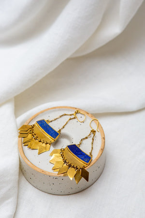 MAHTÂB Earrings in Lapis Lazuli