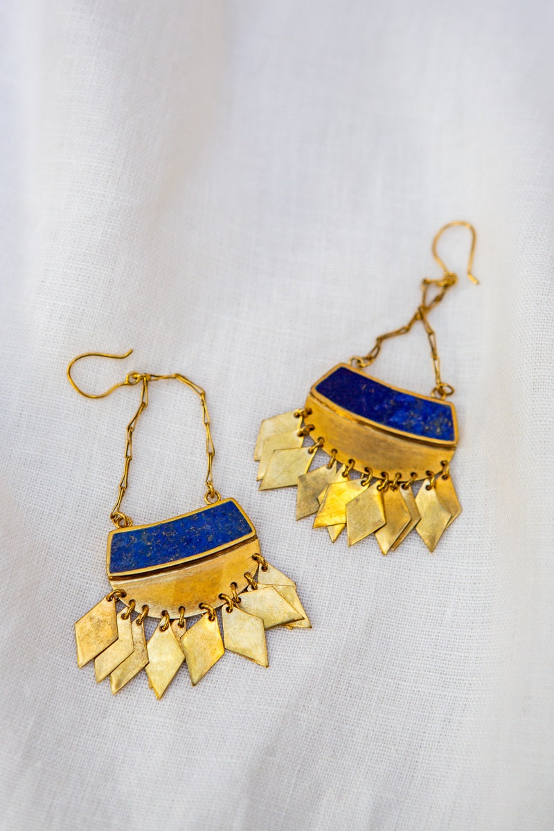 MAHTÂB Earrings in Lapis Lazuli