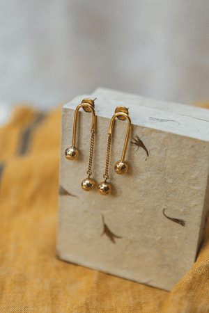 Artisan & Fox - Jewellery - MPIRA Chain Earrings - Handcrafted in Kenya