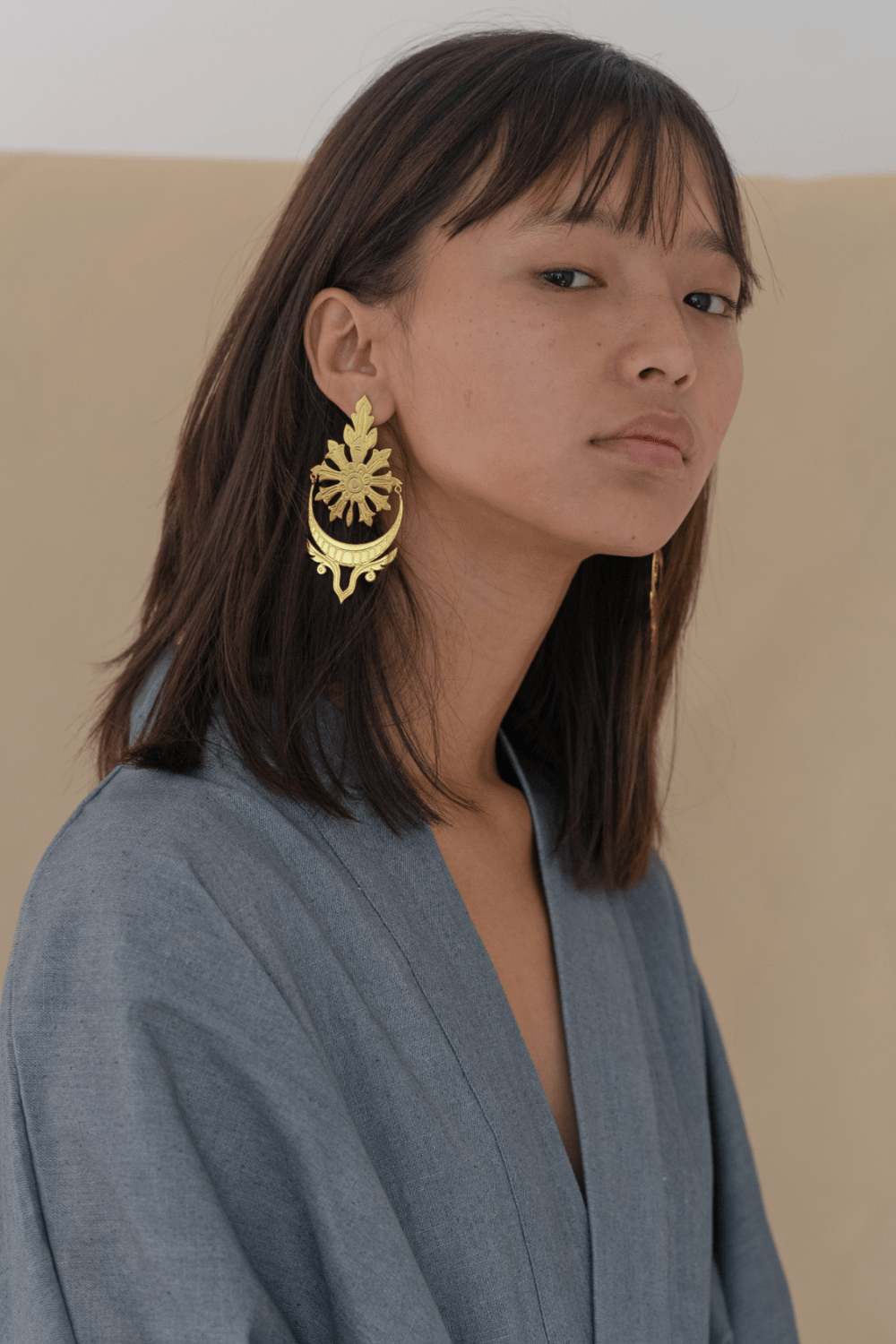 Artisan & Fox - Jewellery - Saahas Statement Earrings - Handcrafted in Nepal