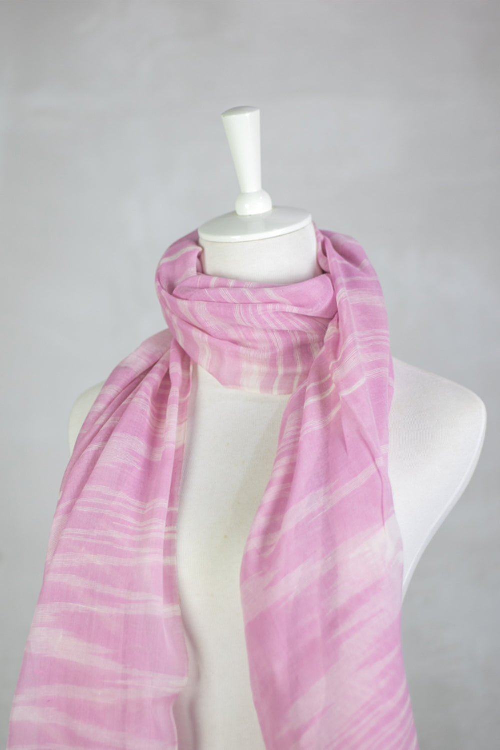 Artisan & Fox - Shawls - IKAT Scarf in Chateau Rose - Handcrafted in Cambodia