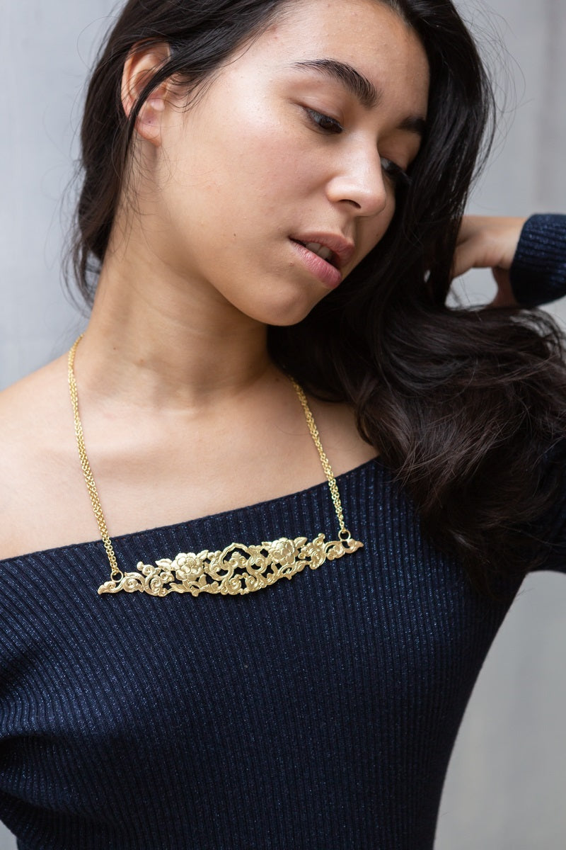 Artisan & Fox - Jewellery - Phula Motif Necklace - Crafted in Nepal