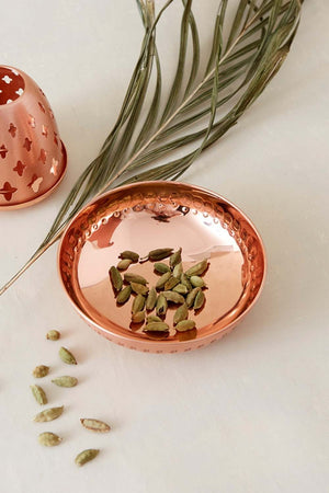 Artisan & Fox - Homewares - LEVANTE Copper Bowl Tealight Holder - Handcrafted in Jordan